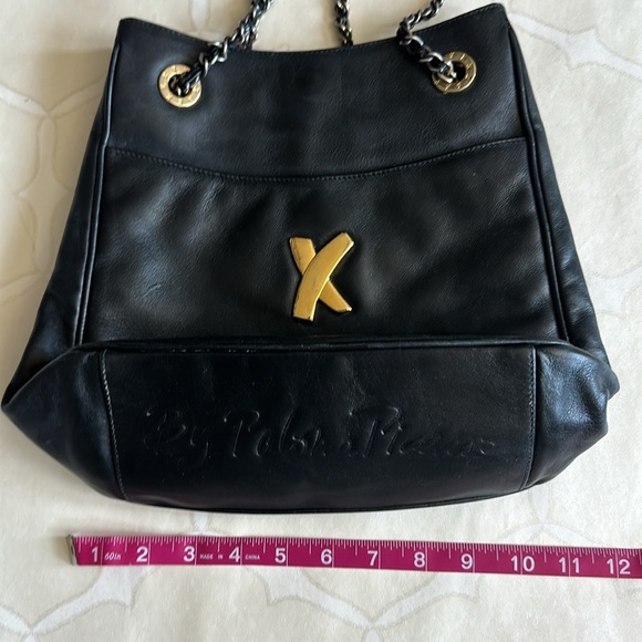 Vintage Paloma Picasso Chain Shoulder Bag Purse Black - Picture 10 of 16